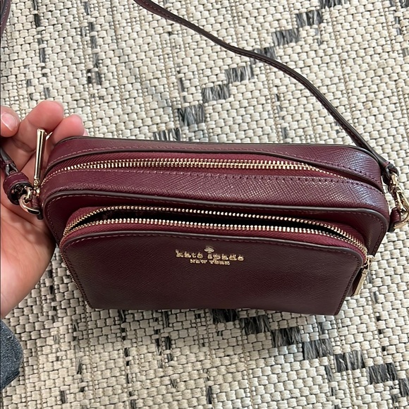 Kate Spade Burgundy Crossbody Bag - Picture 3 of 11